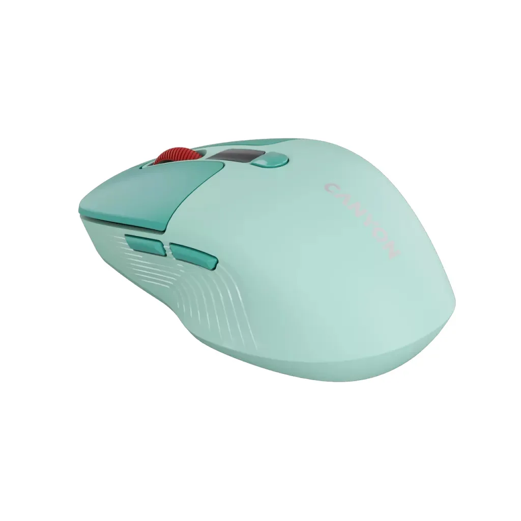 Mouse Canyon MW-26 LCD Silent Dual Mode Wireless Green — Mallar, Bakı (2)