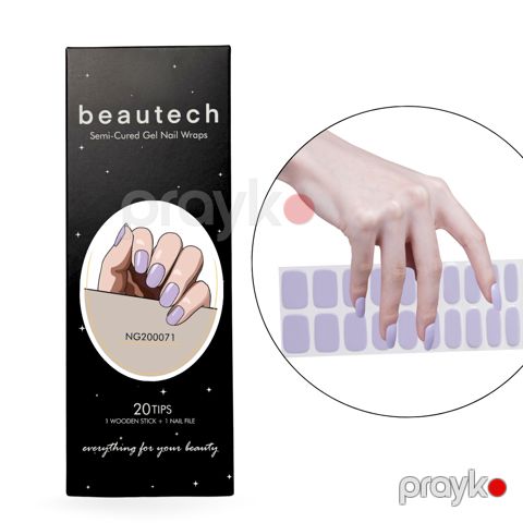Dırnaq stikerləri NG200071 Beautech Gel Nail Wraps, 20 tips — Bakı