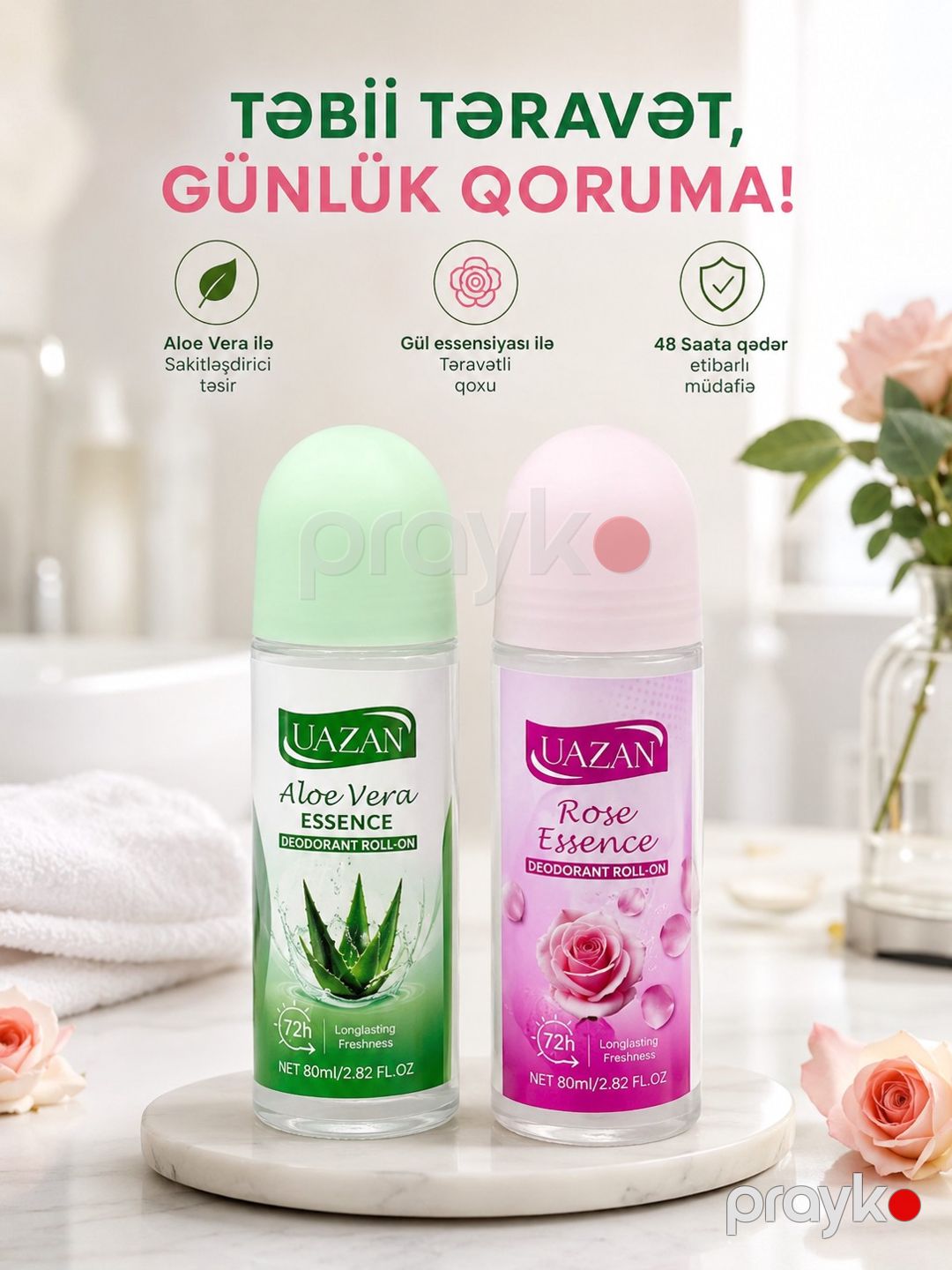 Antiperspirant Rose Essence 80 ml — Mallar, Bakı (3)