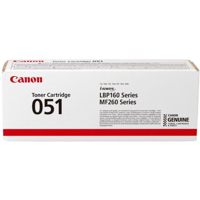 Canon Cartridge 051 CRG-051 BK 2168C002 Black Original Toner Kartrici — Elektronika, Bakı