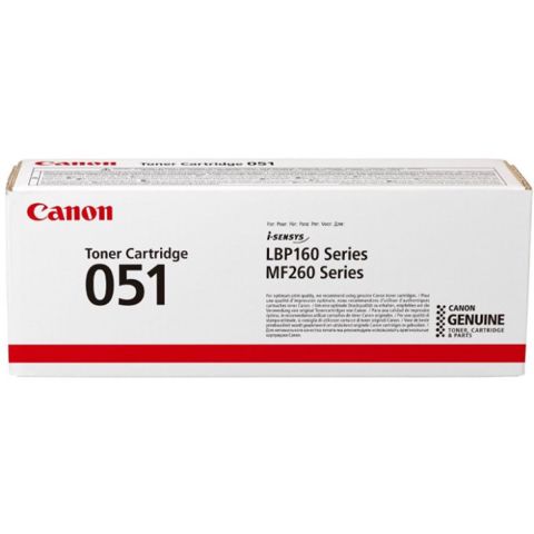 Canon Cartridge 051 CRG-051 BK 2168C002 Black Original Toner Kartrici — Bakı