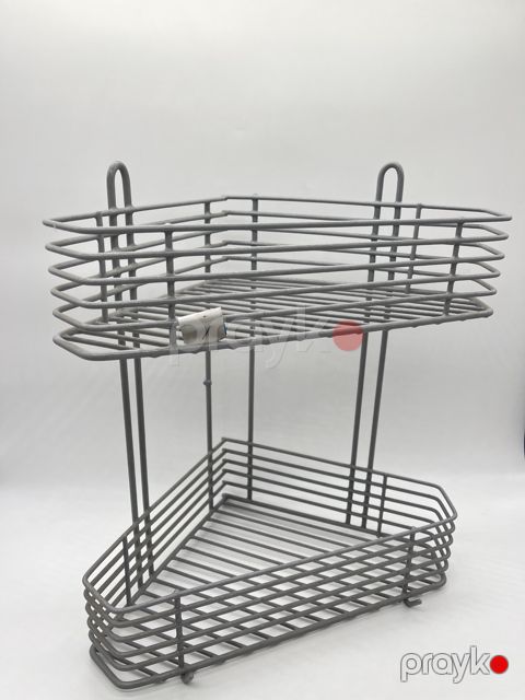 Hamam otağı üçün rəf, metal, boz, 40 sm — Bakı