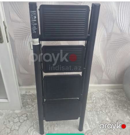 4 piləkən 95 sm hundurluyu olan qara rəngdə yüngül nərdivan satılır