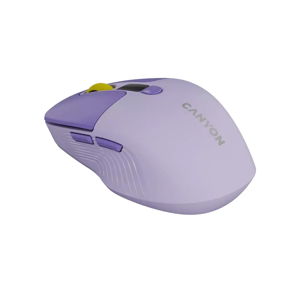 Mouse Canyon MW-26 LCD Silent Dual Mode Wireless Violet — Mallar, Bakı (4)