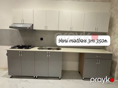Mətbəx mebeli satılır 350₼. Ölçü 3.03. Yenidir. Ünvan — Bakı