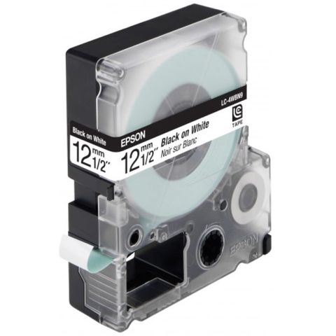 Epson LK-4WBN C53S654021 Black/White Original Etiket Lenti 12 mm x 9 m — Bakı