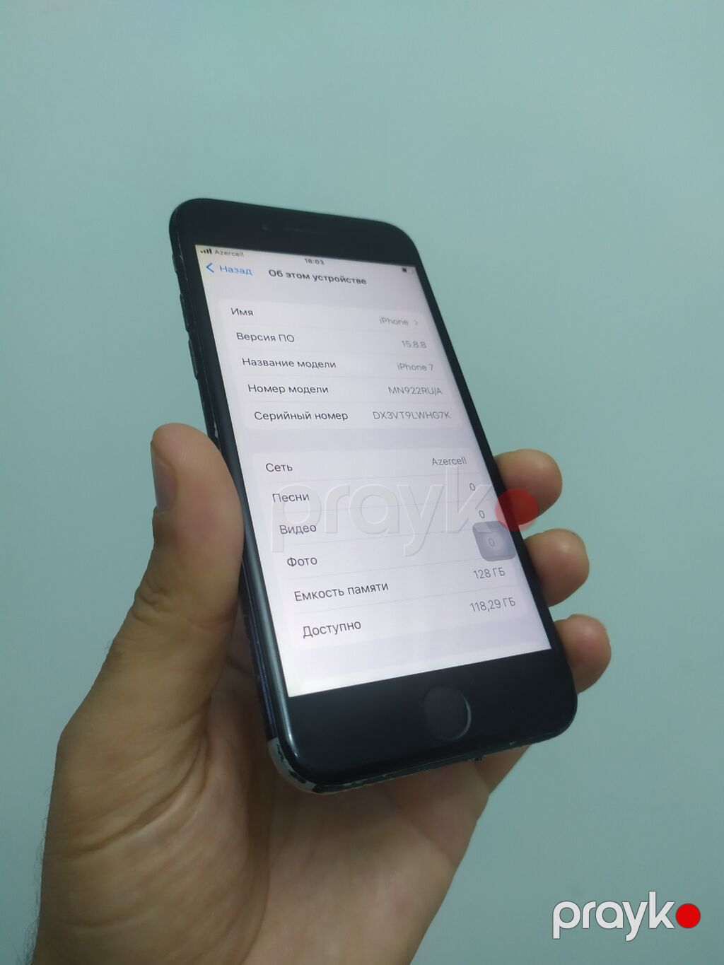 IPhone 7, 128 GB, Qara — Apple iPhone, Bakı (3)