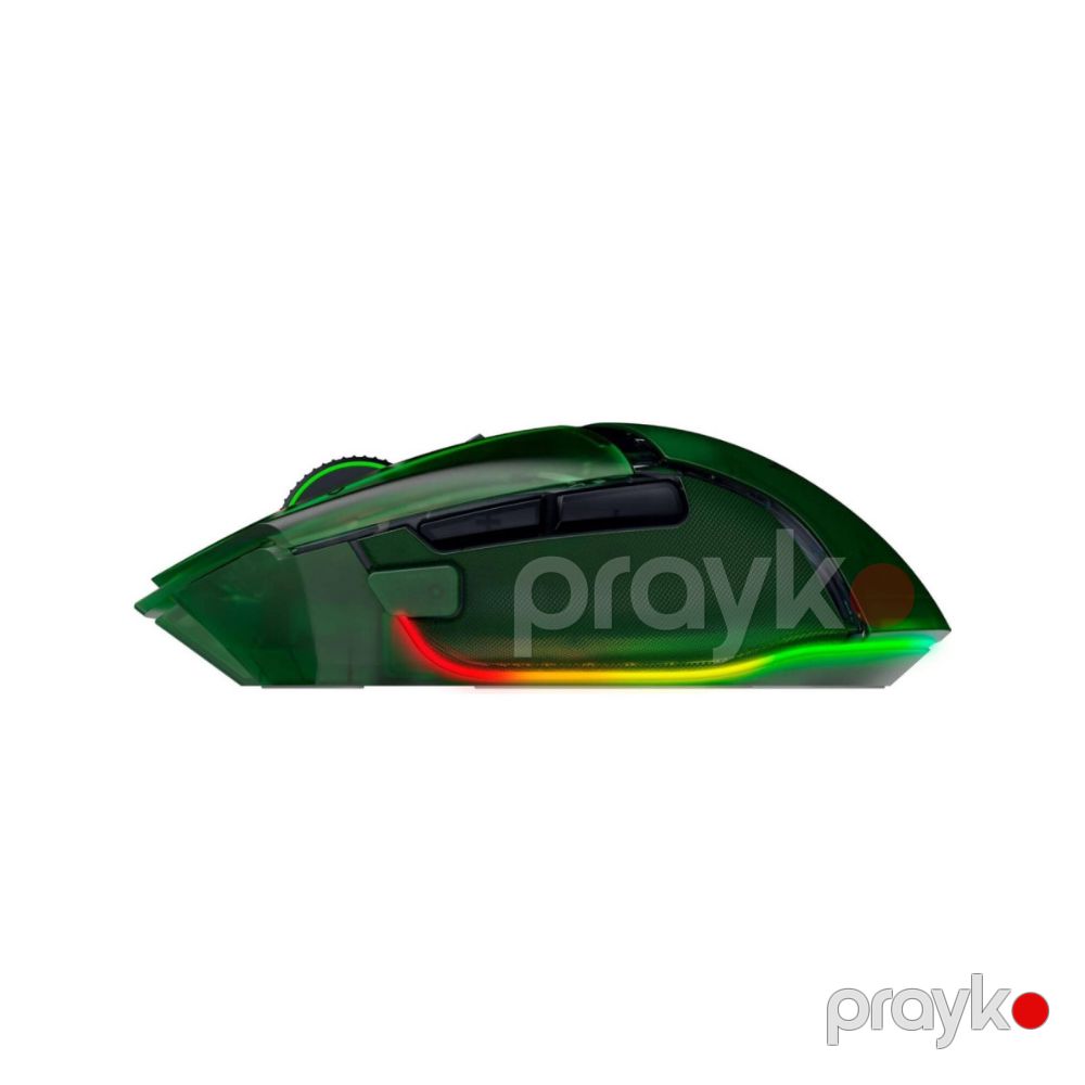 Razer Mouse Basilisk V3 Pro 35K, RGB, Usb-a/wl/bt, Phantom Green Ed. (RZ01-05240300-R3G1) — Klaviaturalar və siçanlar, Bakı (2)