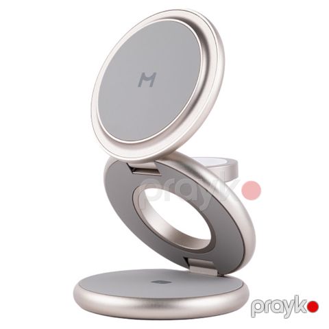 Magssory Disc Signature Edition 3-in-1 Apple üçün şarj Titan (WCH033t) — Bakı