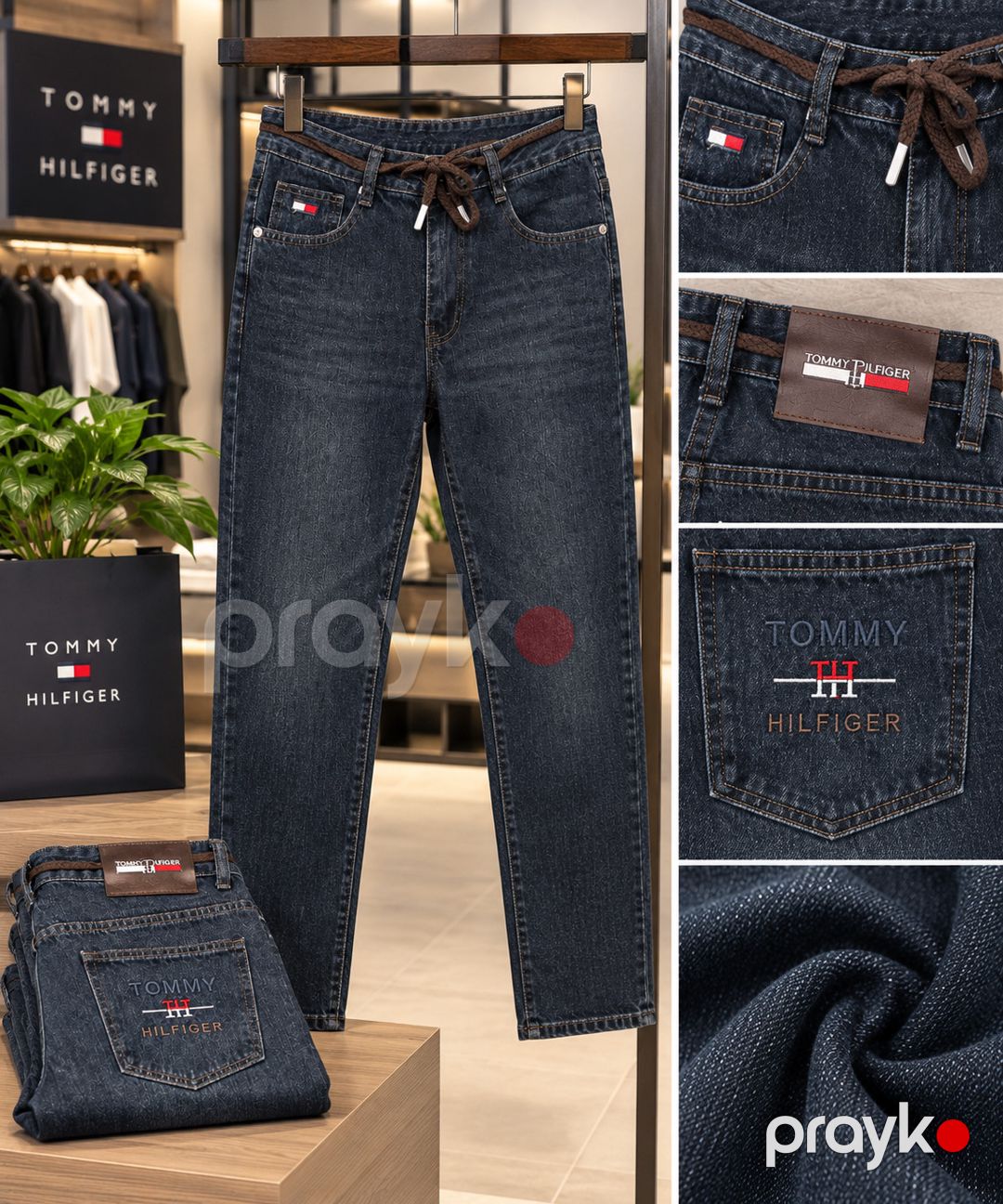 Baggy cins, Tünd göy, Pambıq, Ölçü 32 — Mallar, Bakı (3)