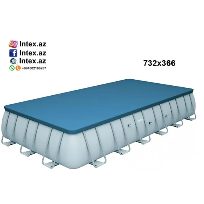 Karkas hovuz üçün tent 732x366 sm hovuz örtüyü — Bakı