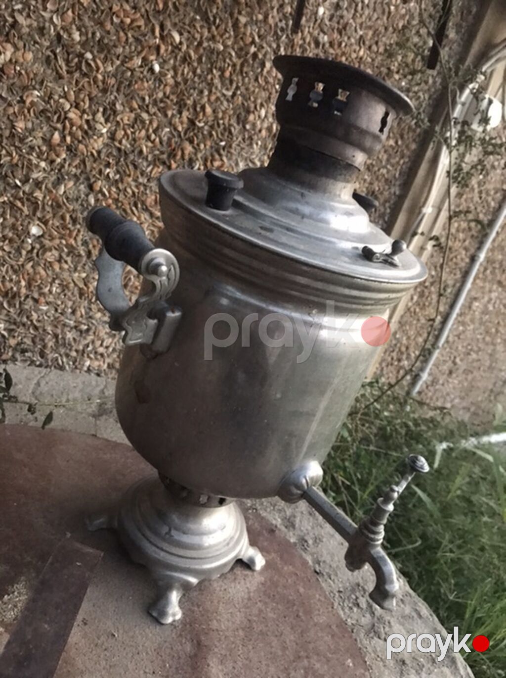 Klassik metal samovar - Material: tam metal gövdə, dekorativ döymə — Samovarlar, Novxanı (2)