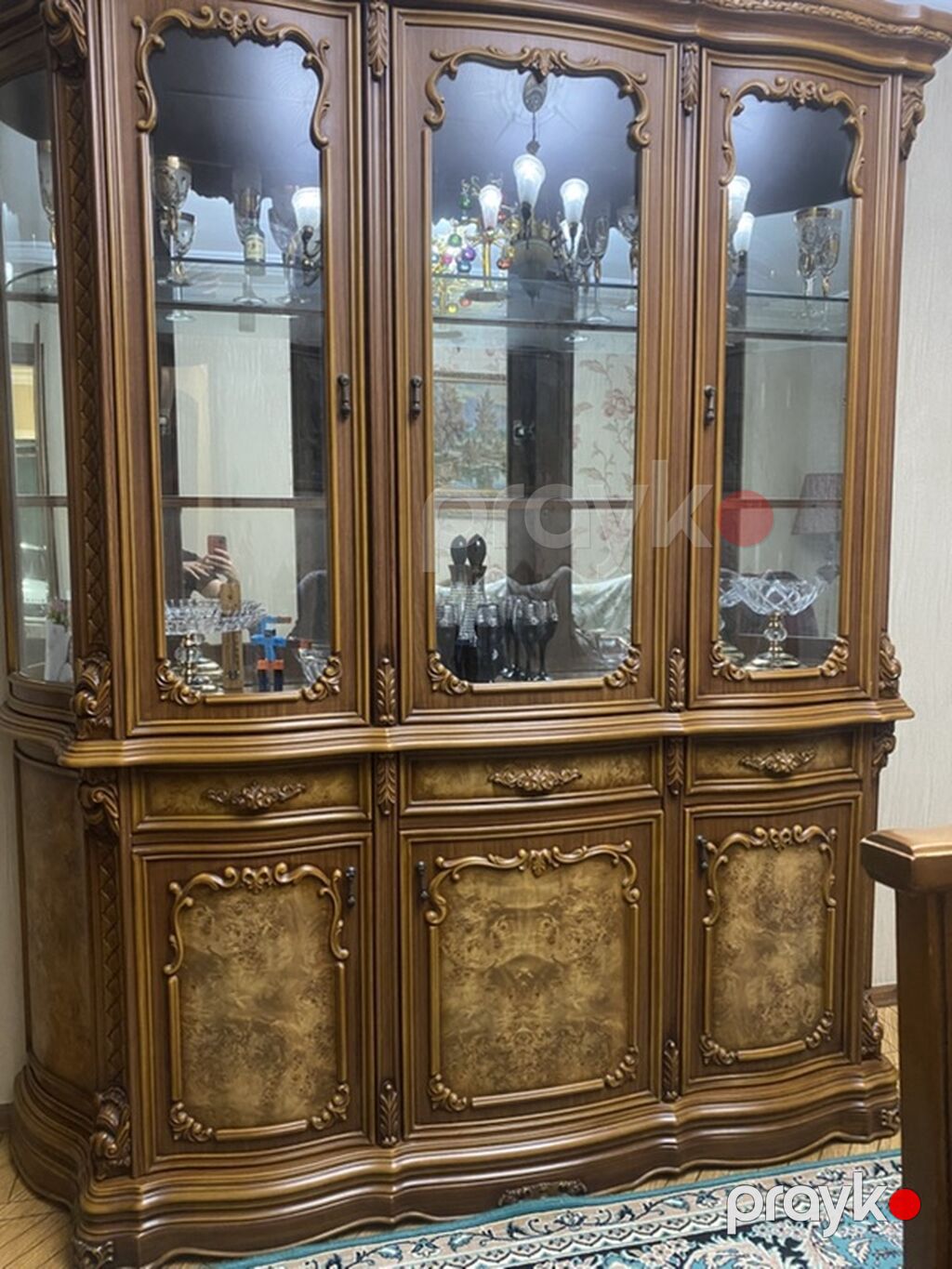 Klassik yemək otağı dəsti - Dəst tərkibi: iri ölçülü dikdörtəb forma — Masalar və stullar, Bakı (2)