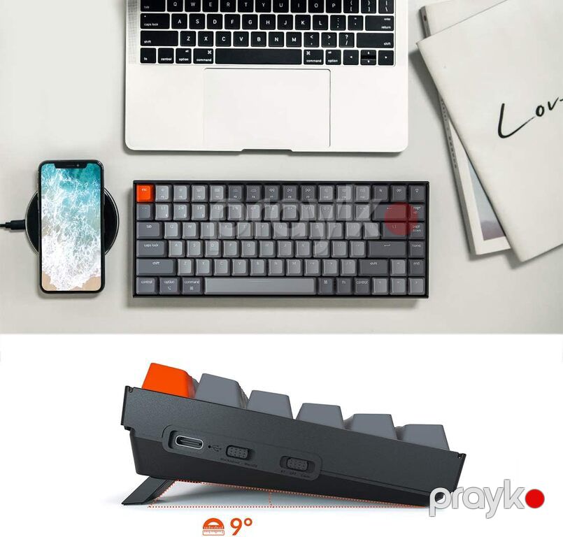 Klaviatura "Keychron K2 84 Key White LED Red Switch (K2A1 Keychron)" — Periferik cihazlar, Bakı (5)