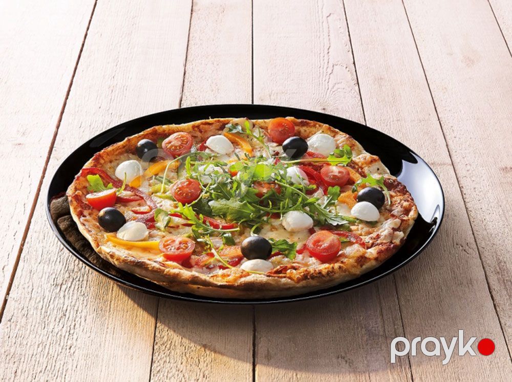 Boşqab Luminarc Pizza Friends Time, 32 sm, bərkidilmiş şüşə, qara — Mallar, Bakı (3)