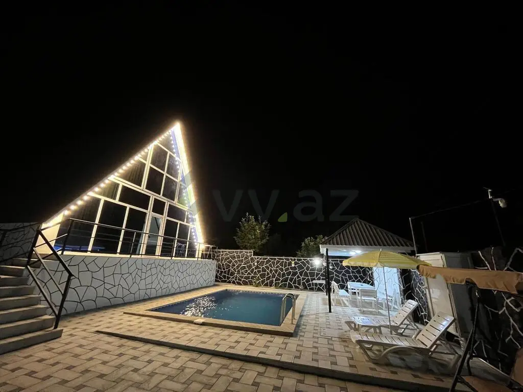 4 otaqlı Həyət evi Kirayə, Qəbələ — Ev, villa, Qəbələ (8)