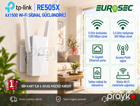 Router TP-Link Extender "RE505X-EU" — Bakı
