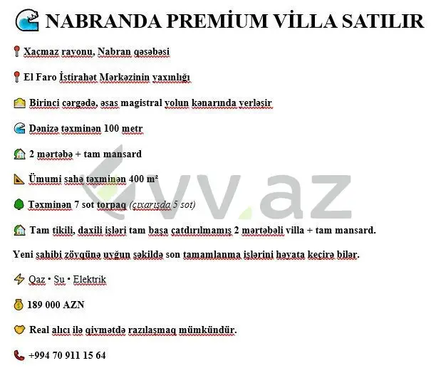 4 otaqlı Həyət evi Satılır, Xaçmaz — Ev, villa, Xaçmaz (9)