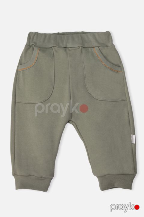 Şalvar Bebetto T4467, yaşıl, pambıq, ölçü 12-18 ay — Bakı