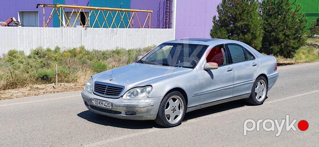 Mercedes S 320, 3.2 L, 2000 il, 201 500 km — Avtomobillər, Sumqayıt (8)