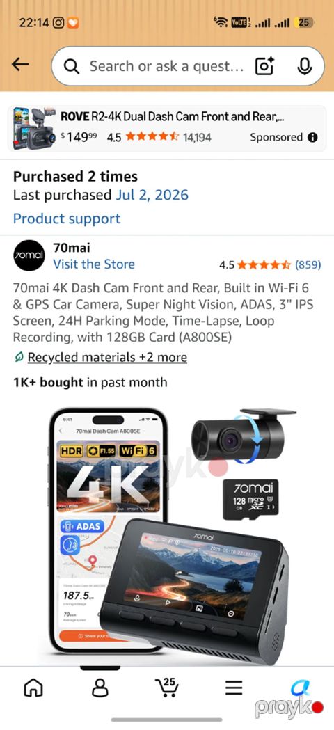 Videoreqistratorlar, Yeni, Avtomatik, 128 gb, Çin, Ünvandan götürmə — Bakı