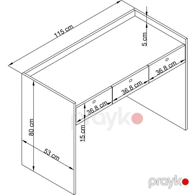 Yazı masası mv_13900166, laminat/LDSP, ağ/qəhvəyi, 115x80x53 sm — Mallar, Bakı (3)
