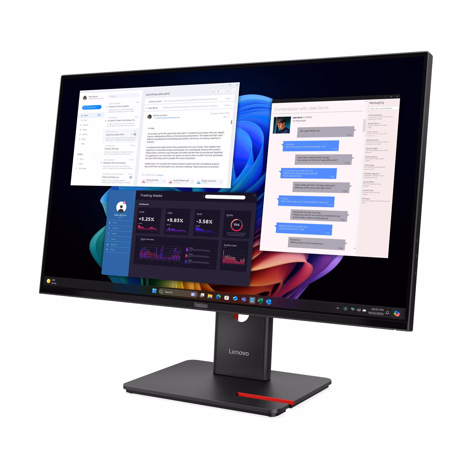 Monitor Lenovo ThinkVision 27UD-40 (64AFGAT2EU) — Monitorlər, Bakı (3)