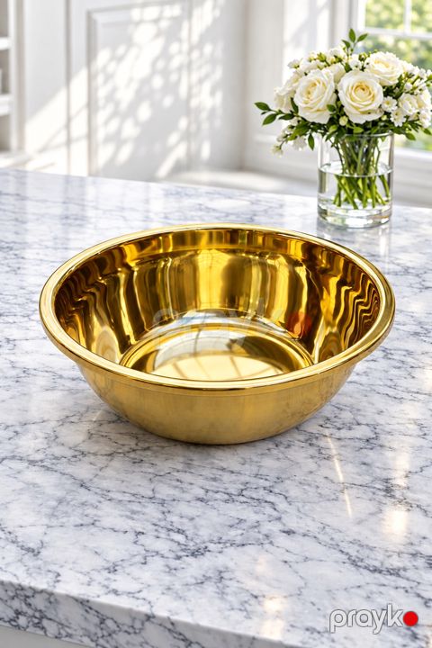 Kasa VC_2818924, metal, qızılı, 24 sm, 2100 ml — Bakı