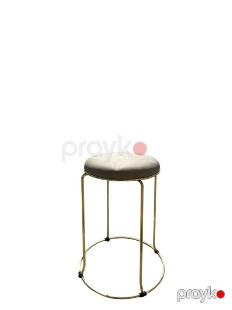 Dairəvi taburet 7110, krem, 30x45 sm — Bakı