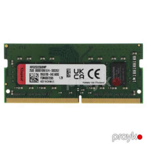 Operativ yaddaş Kingston ValueRAM 8GB DDR4 3200 Udımm (KVR32N22S8/8WP) — Bakı