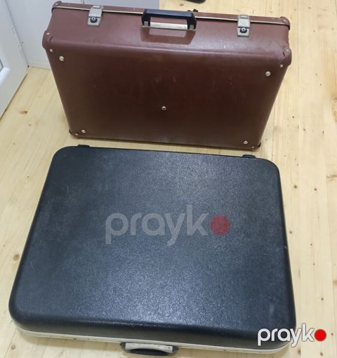 İki ədəd sərt korpuslu vintage balaca səyahət çamadanı dəsti — Bakı