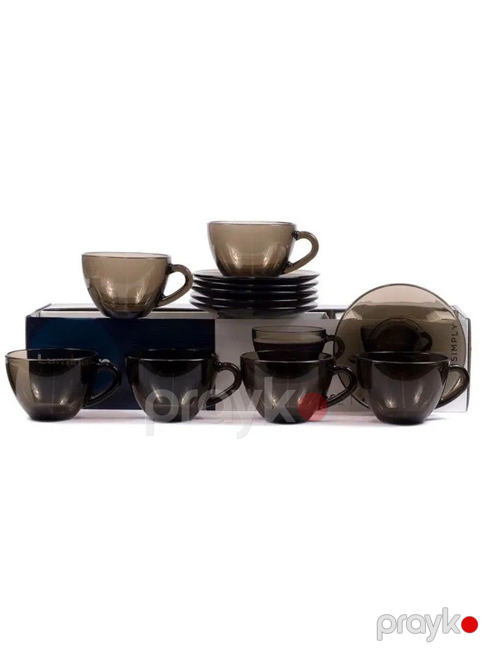 Çay servizi Luminarc Simply Eclipse, şüşə, 220 ml, 6 nəfərlik, 12 parça — Mallar, Bakı (2)