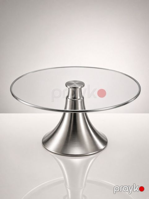 Tort üçün altlıq 13130, dairə, şüşə, metal — Bakı