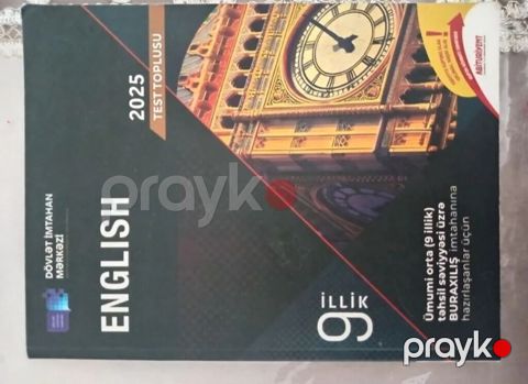 Məhsul: “English – 2025 Test Toplusu” (Dövlət İmtahan Mərkəzi) — Bakı