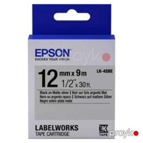 Kartric Epson LK-4SBE Black/Matt Silver (C53S654017) — Bakı