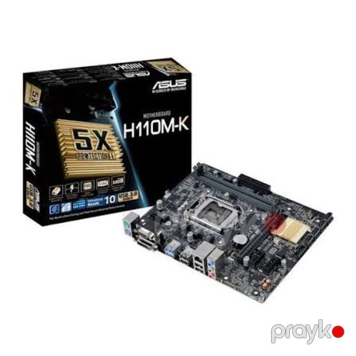 ASUS H110M-K 90MB0PH0-M0EAY0 Intel H110 LGA1151 DDR4 microATX Ana Plata — Elektronika, Bakı (2)