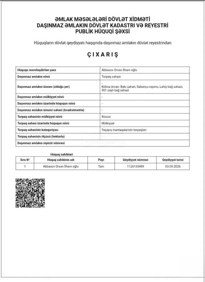 Satılır Torpaq 8.8 sot Bakı, Sabunçu r., Nardaran — Torpaq, Bakı (4)