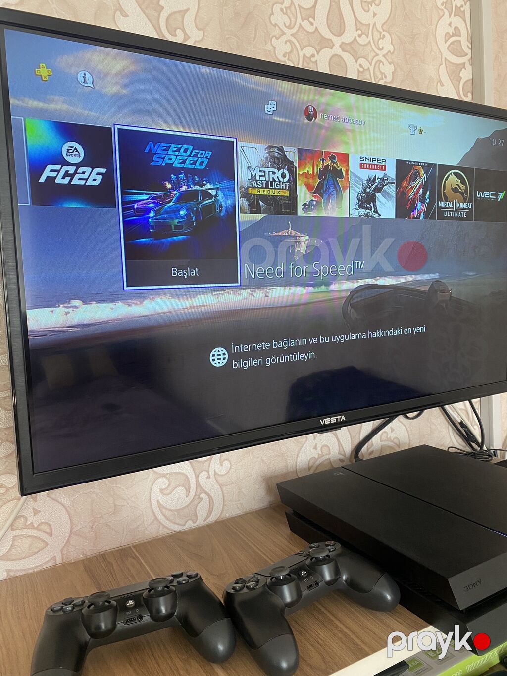 Sony PlayStation 4 (PS4) — tam komplekt oyun sistemi Xüsusiyyətlər — Oyun konsolları, Şəmkir (3)