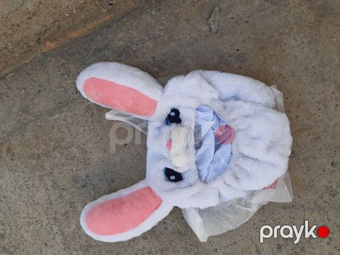 Plyuş dovşan papağı – yumşaq, qulaqlı baş geyimi - Material: yumşaq — Sumqayıt