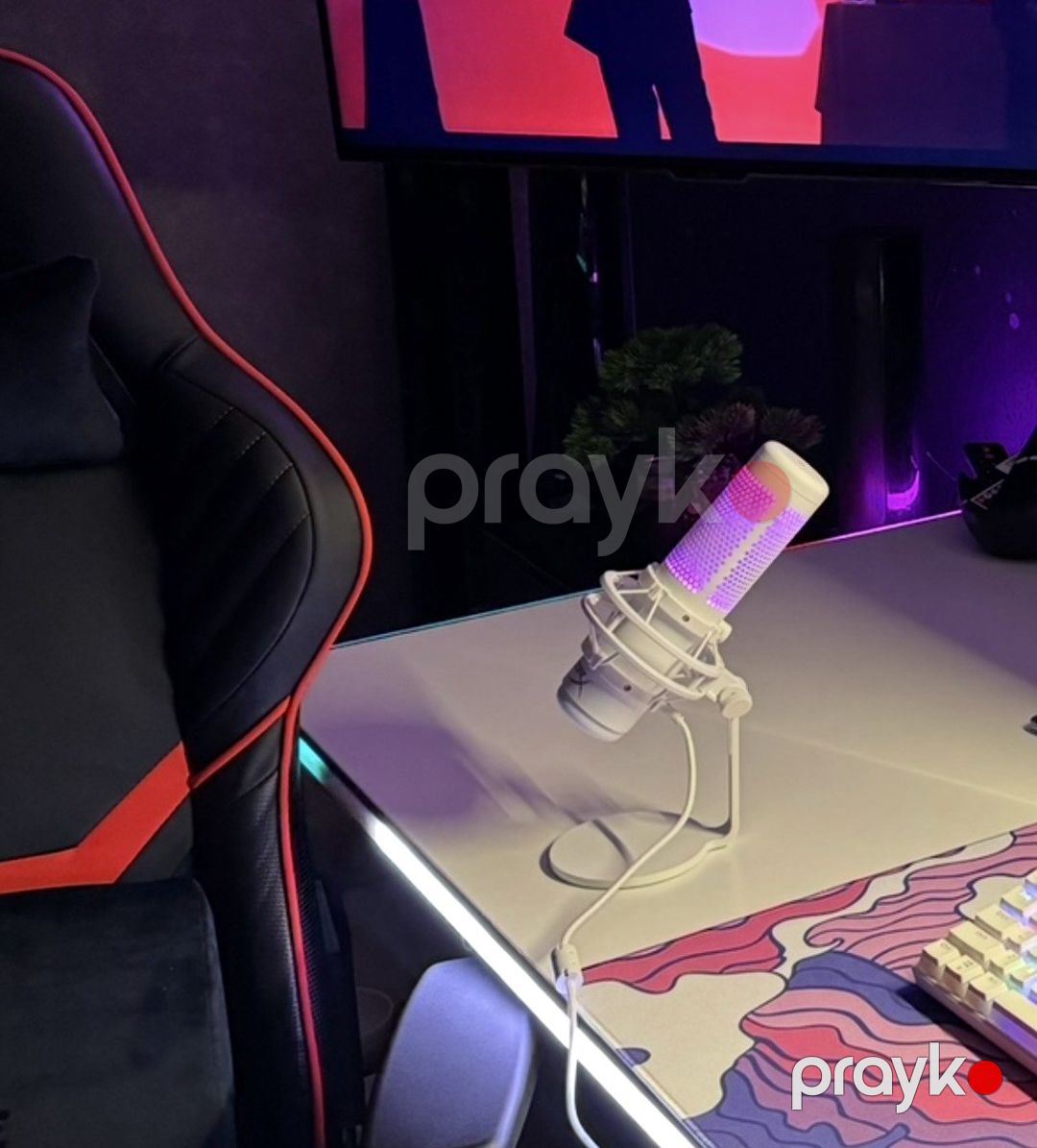 Mikrofon HyperX QuadCast S White — Səs texnikası, Bakı (3)