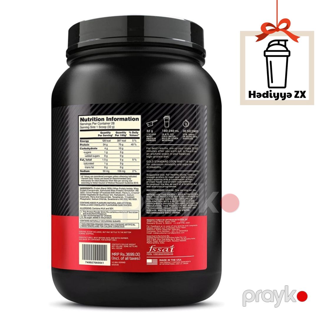 Protein ON 100 Whey Gold Standard ZX9497, 909 q No Brand — Mallar, Bakı (2)