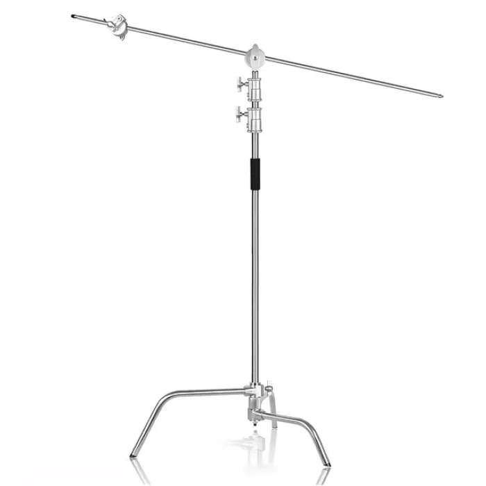C-Stand + Polad Durna Dayağı 330sm (Boom Arm 120sm, Grip Head Set) — Bakı