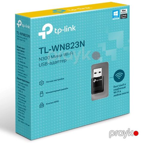 "TP-Link TL-WN823N N300 Mini USB Wireless Wi-Fi network" adapter — Bakı
