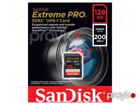 SD kart "SanDisk 128GB Extreme PRO Sdxc Uhs-ı Card" SD kart "SanDisk — Bakı