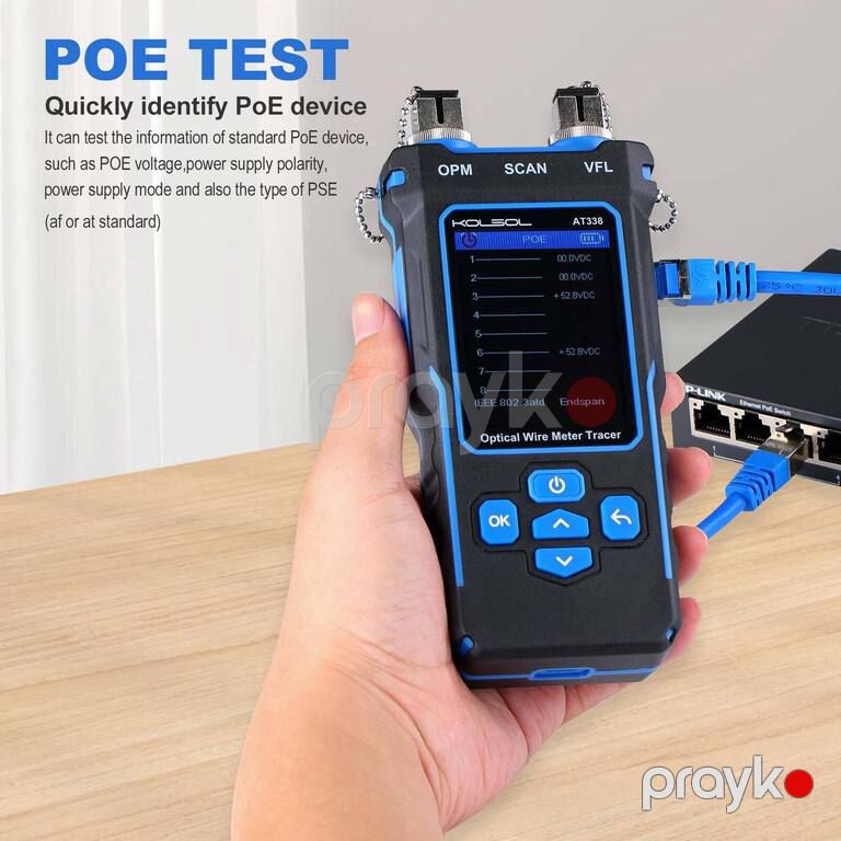 Network Cable Tester LAN RJ45 Optical Wire Meter Power Meter Tester Kolsol NF-8508 — Şəbəkə və server avadanlığı, Bakı (8)