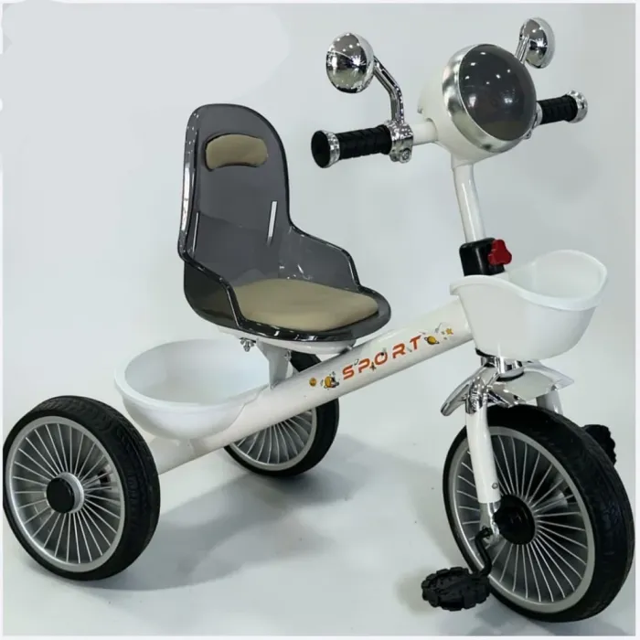 Uşaq üçtəkərli velosipedi KZ197 ağ — Bakı