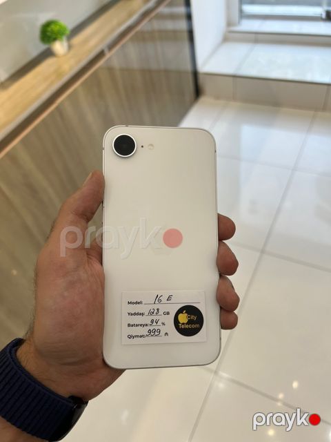 Apple iPhone 16e White 128GB/8GB — Bakı