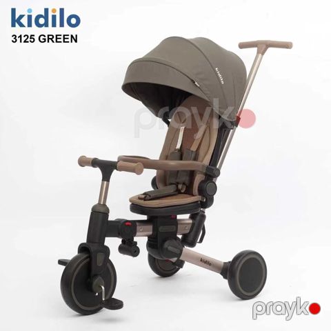 Uşaq üçtəkərli velosipedi Qatlanan Kidilo -AYKN-3125, Green — Bakı