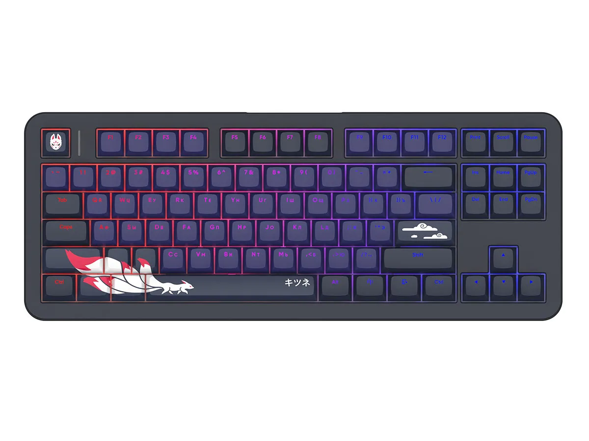 Wired keyboard Red Square Alumix TKL Classic Kitsune [g3ms Aquamarine] (RSQ-20051) Black — Bakı