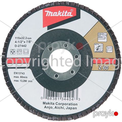 Disk pardaqlayıcı metal üçün (115 mm) Z60, Makita D-27442 — Bakı